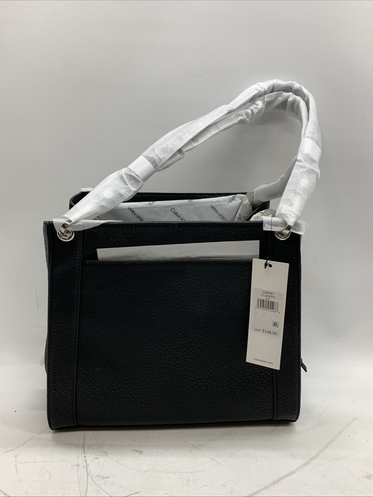Calvin Klein Garnet Reyna Novelty Triple Compartment Shoulder Bag Black H1JADDY2