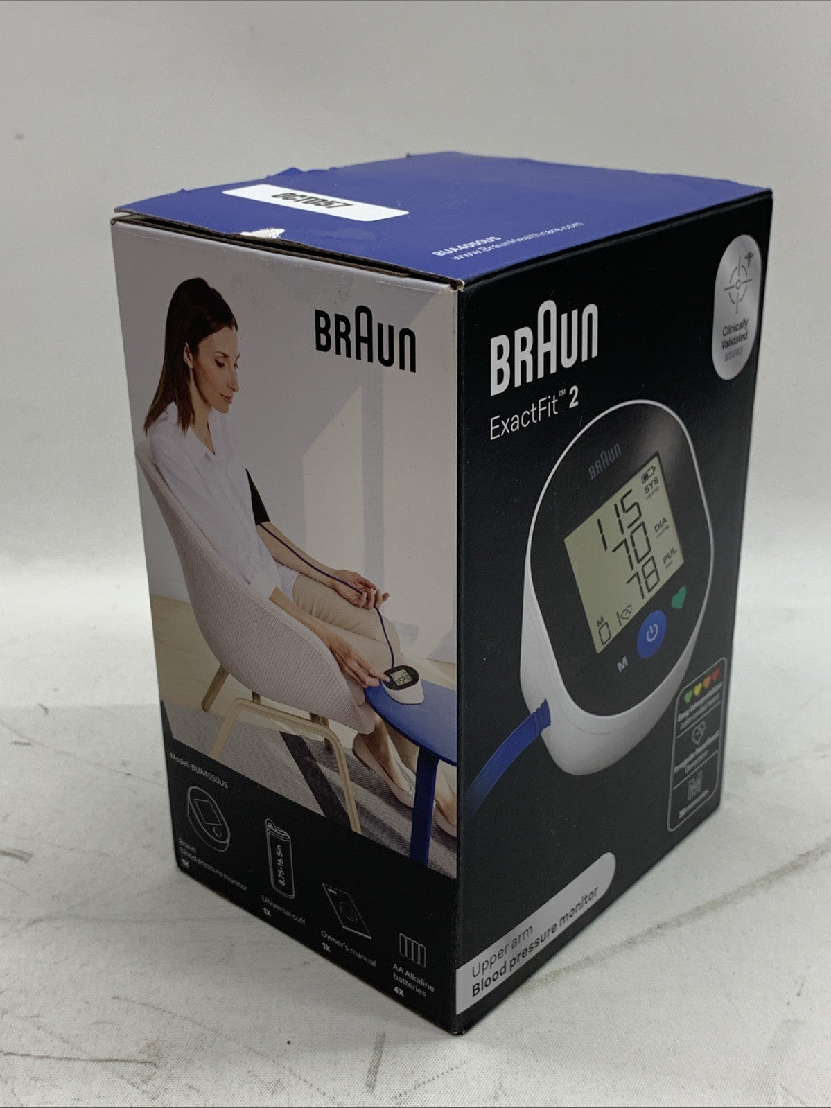 Braun ExactFit 2 BUA4050US Upper-arm Blood Pressure Monitor Easy 1-Button Large