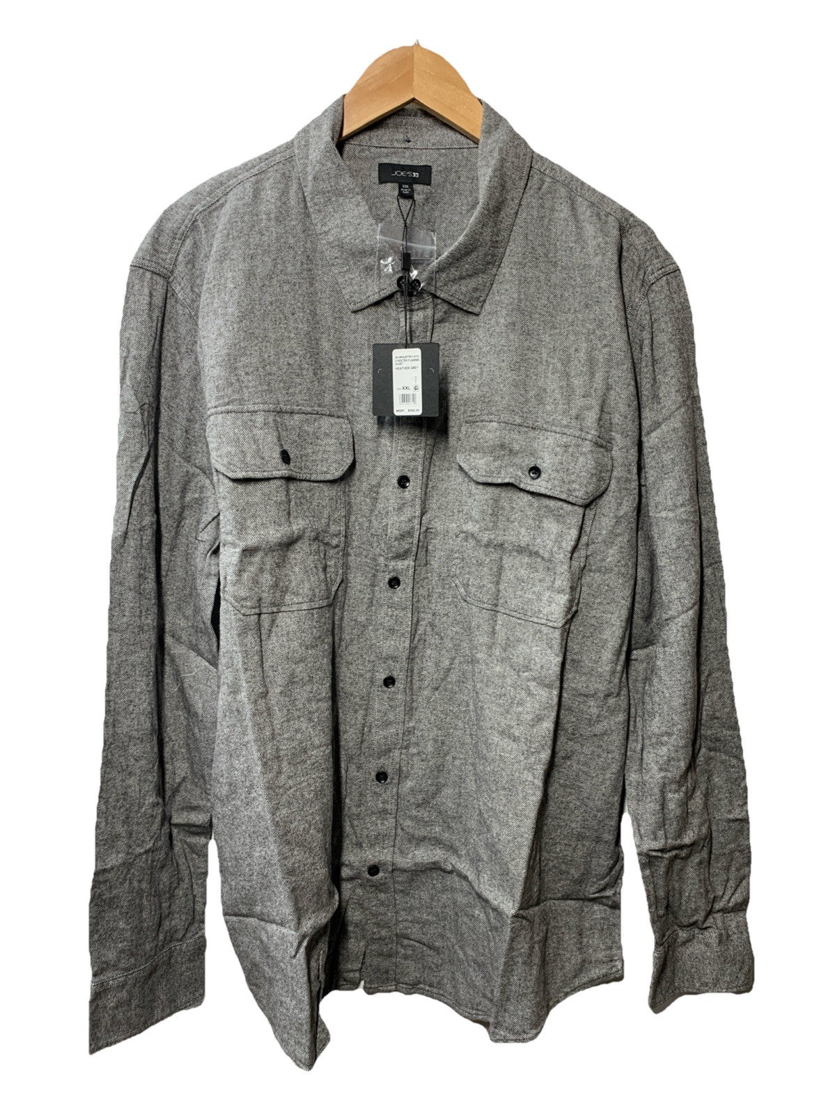 Joe's Jeans Mens Button-up Long Sleeve Shirt Collared Neck with Pocket Size XXL