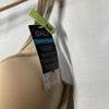 Women's One Smooth U Ultra Light Nude Bra with illusion neckline, size 36B, by The Family Flips, shown on a model.