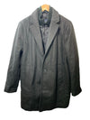 Dockers Men's Henry Wool Blend Top Coat Black Size Large Long Sleeve with Pocket