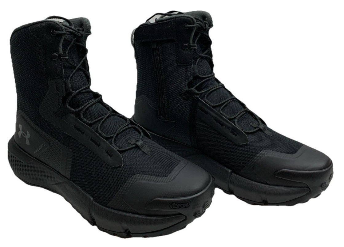 Under Armour Men's Charged Valsetz Side Zip Tactical Boots 3027383 Black Size 10