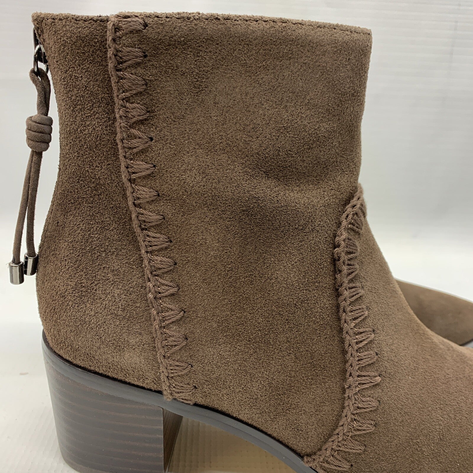 Sanctuary Women's Refine Ankle Boots Brown 552301 Size 7M Pull-on Block Heel