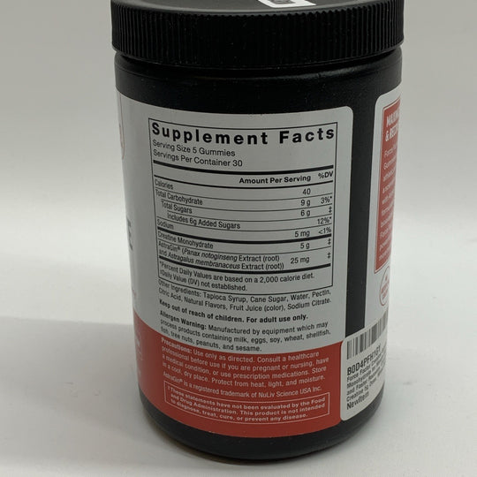 Force Factor Creatine Gummies 150gummy Creatine Monohydrate Muscle Gain 5g Dose