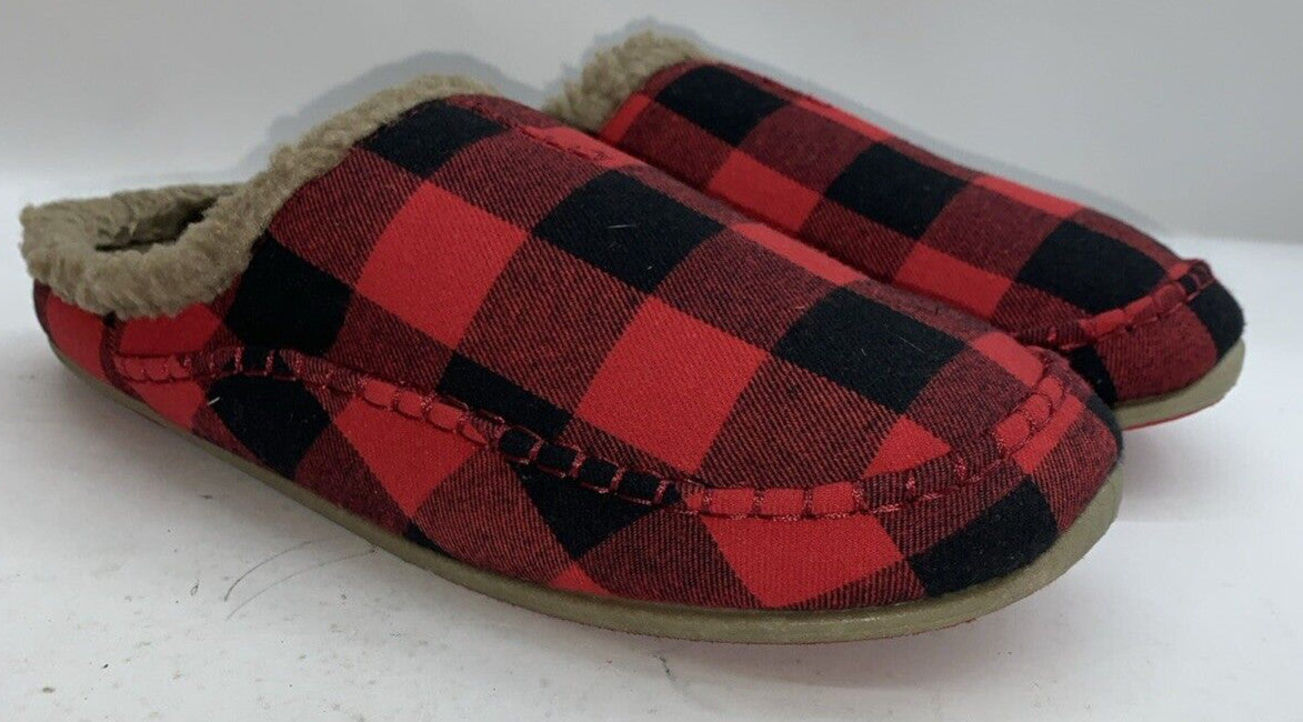 Slippers Deer Stags Slipperooz Nordic Scuff Slipper Slip-on Round toe Red Sz 14