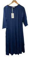 GRACE KARIN Women's Dress 3/4 Sleeve A Line Loose Large Navy Blue Casual Formal
