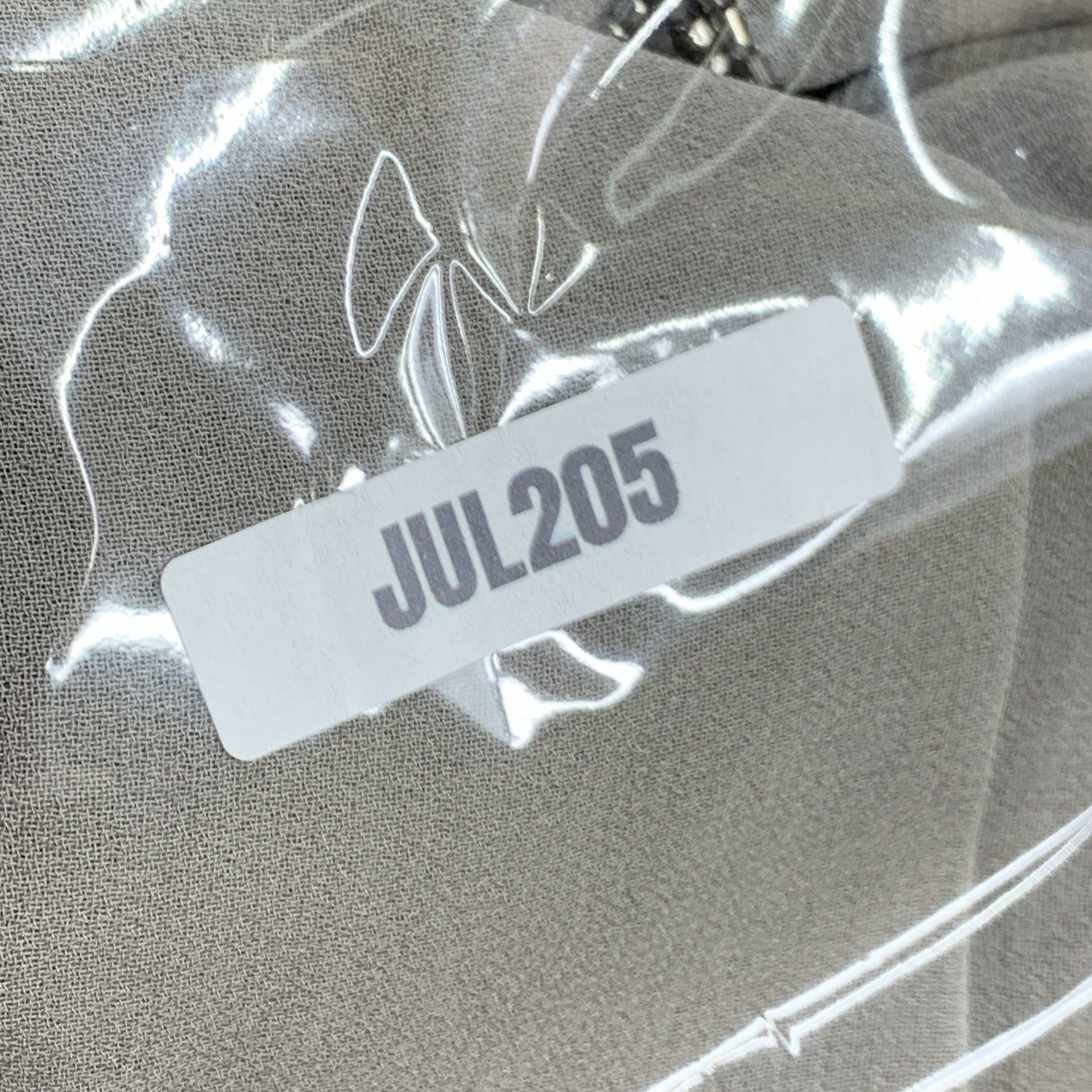 J Kara Women's 2 Piece Set Metallic Beaded Long Jacket Dress, Mercury, Size 16W