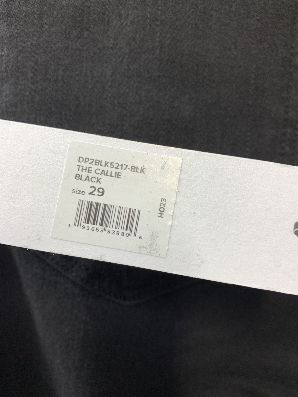 Joe's Jeans Women's The Callie Boot W/Raw Hem Size 29 Black Belt-loop DP2BLK5217