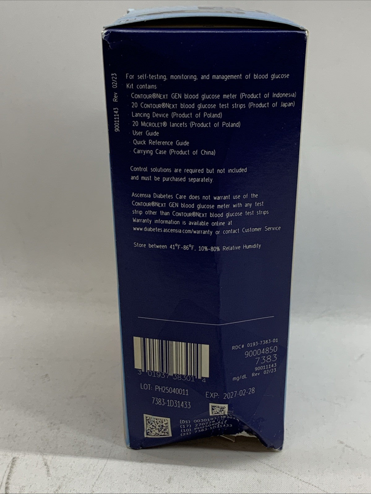 CONTOUR NEXT GEN Blood Glucose Monitoring System All-in-One Kit Portable 7383