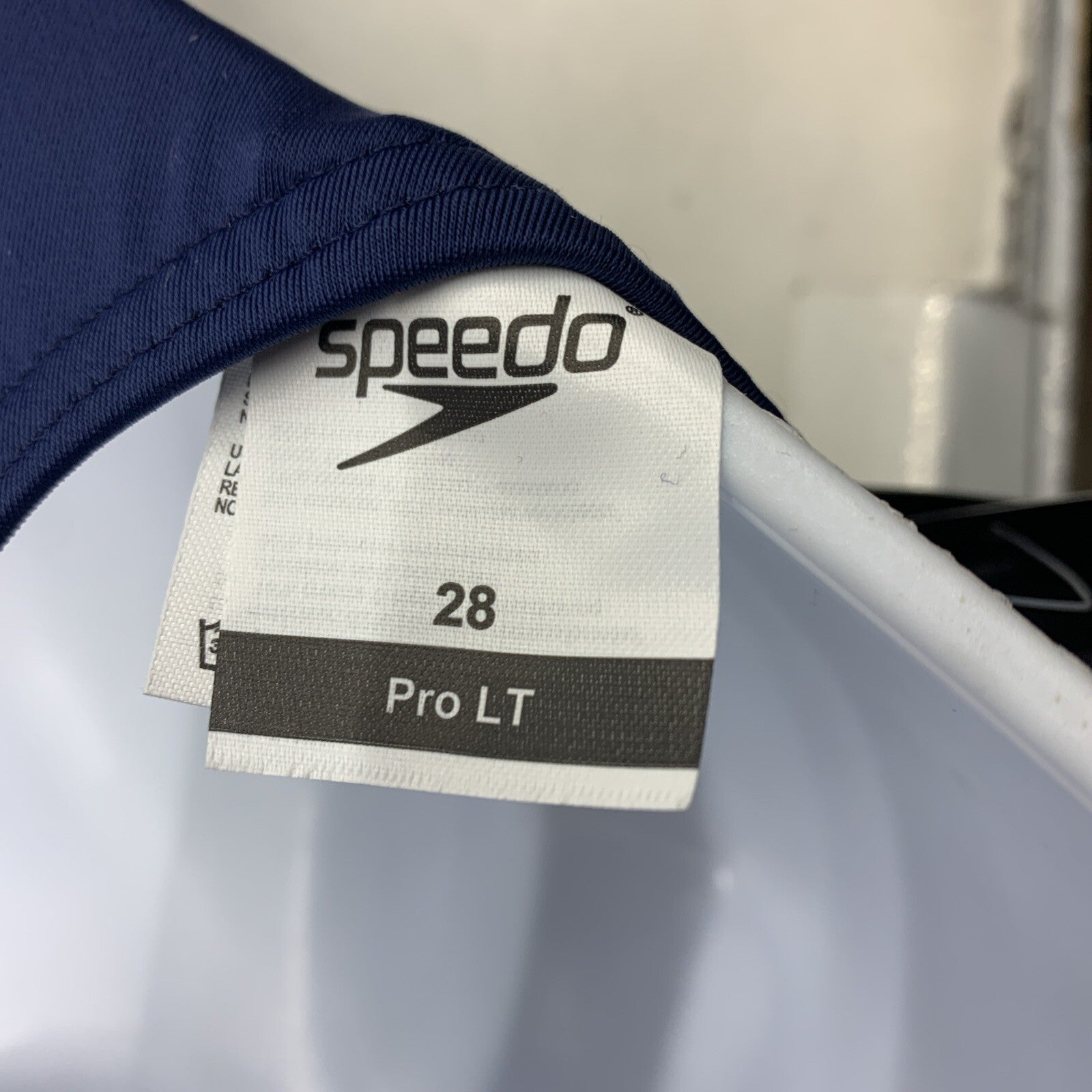 Speedo Women's Swimsuit Size 28 Navy Blue One Piece Prolt Super Pro Solid Pro LT