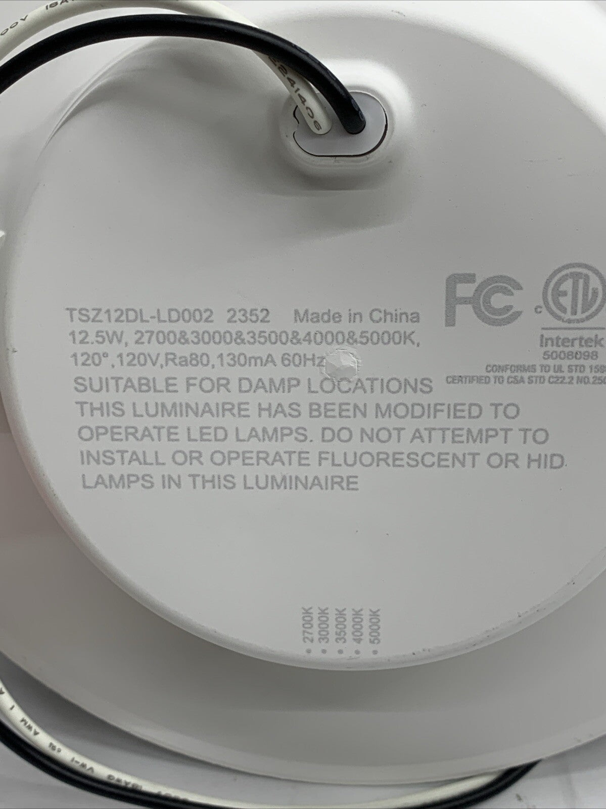 11-Pack 5/6” 5CCT in 1 LED Can Light w/Night Light 2700k/3000k/4000k/5000K/6000K