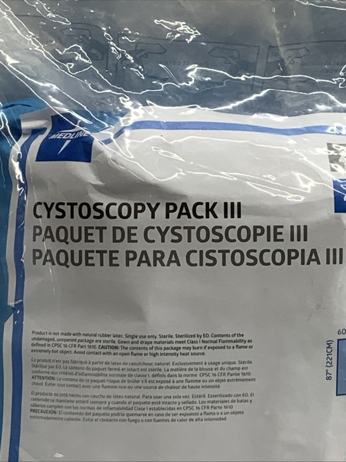 Medline REF DYNJP5020SIH Sterile Cystoscopy Surgical Pack III, Sirus Level 4