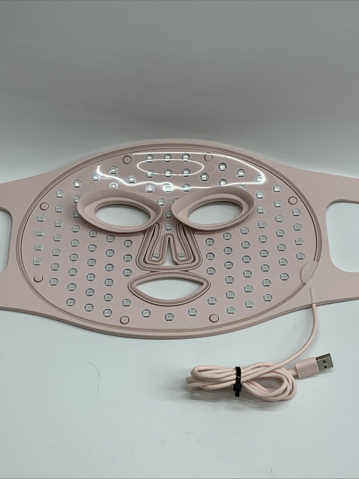 LED Face Mask Light Therapy, 4 Modes Portable Red Light Therapy for Face,2000MAH