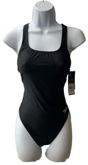 Speedo Women's Solid Super ProLT Durable One Piece Swimsuit Black 8/34 Swimwear