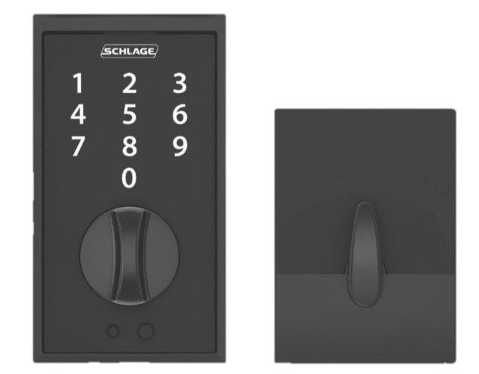 Schlage Keyless Touchscreen Electronic Deadbolt Lock Matte Black BE375 CEN 622