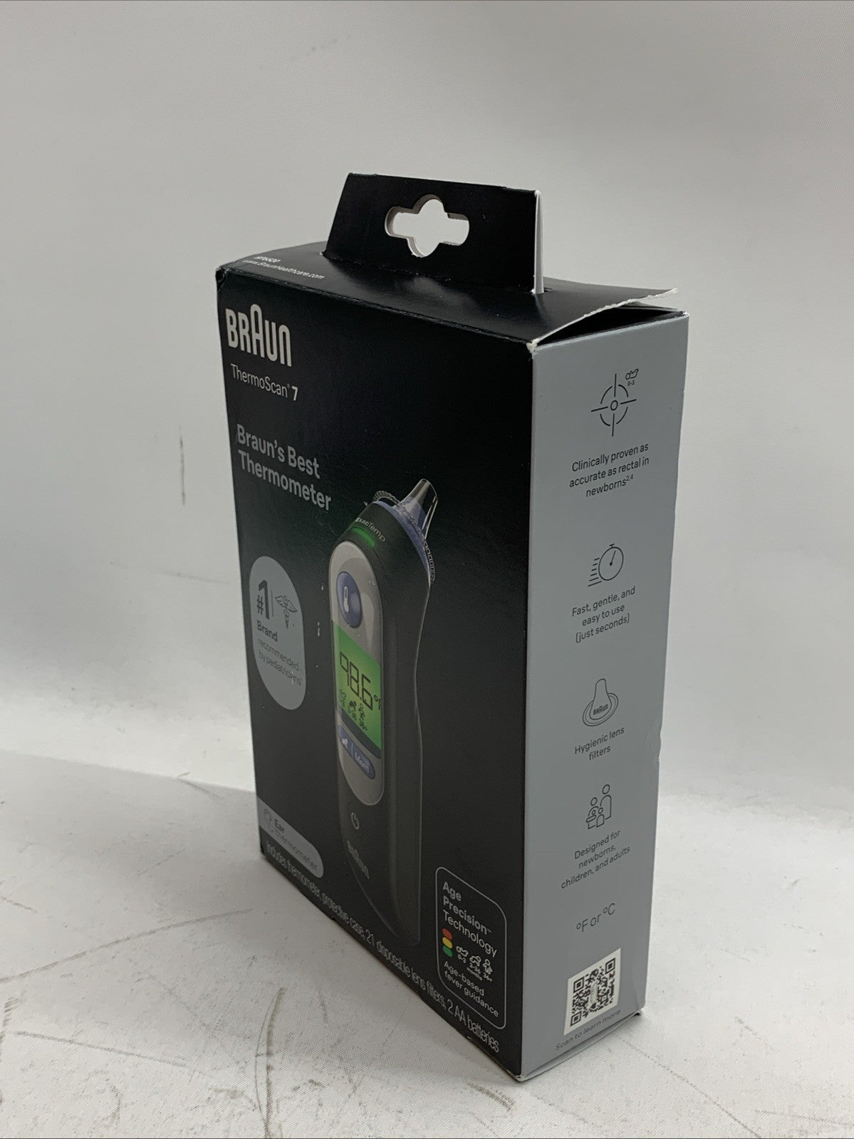 New Braun ThermoScan 7 Ear Thermometer IRT6520BUSV1 for Adults, Babies & Infants