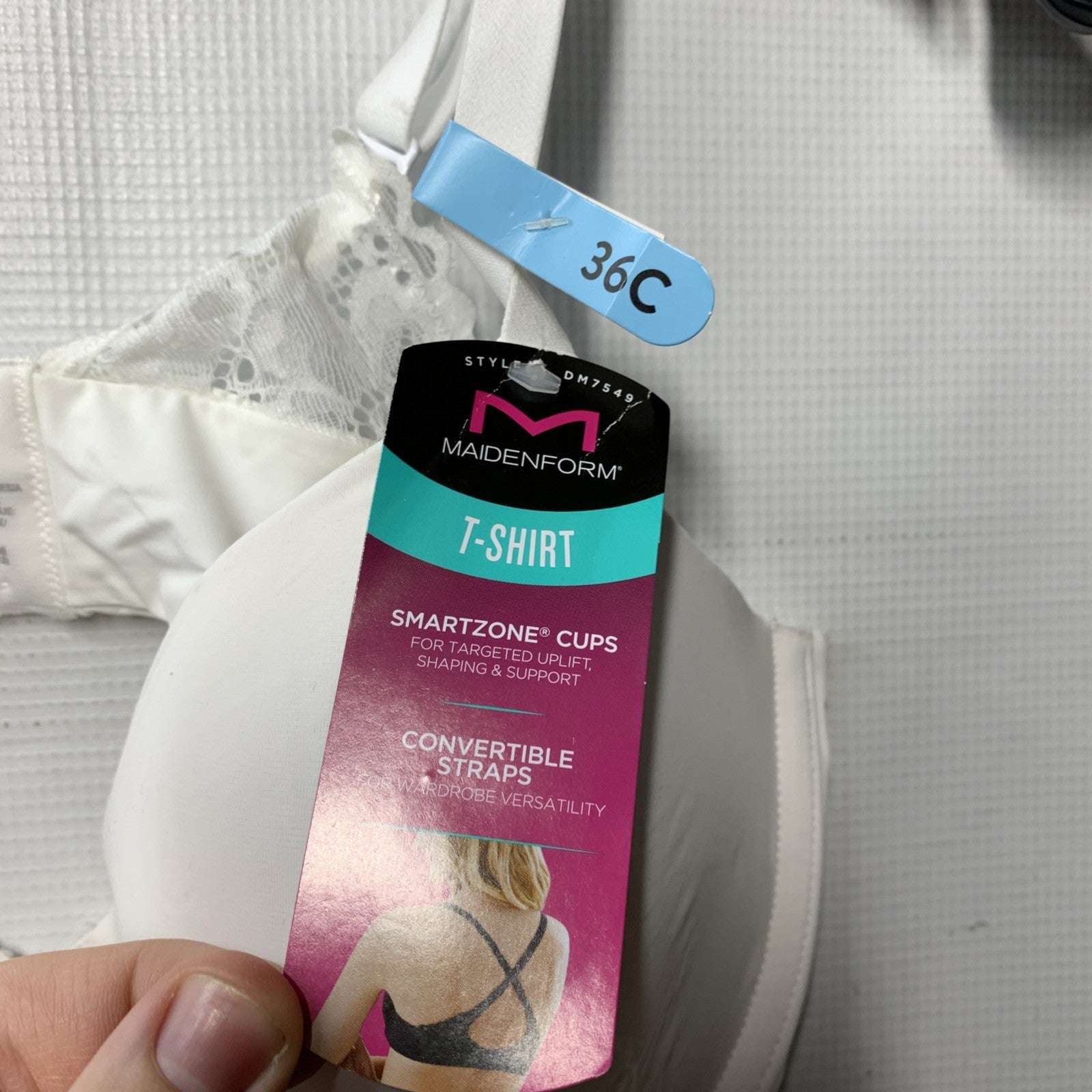 Maidenform DM7549 Fabulous Fit 2.0 Full Coverage Underwire Bra White Size 36C