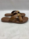 Aerosoles GAIA Tan Leather 293 Sandal Size 6.5M Open Toe Crisscross Strap Slipon