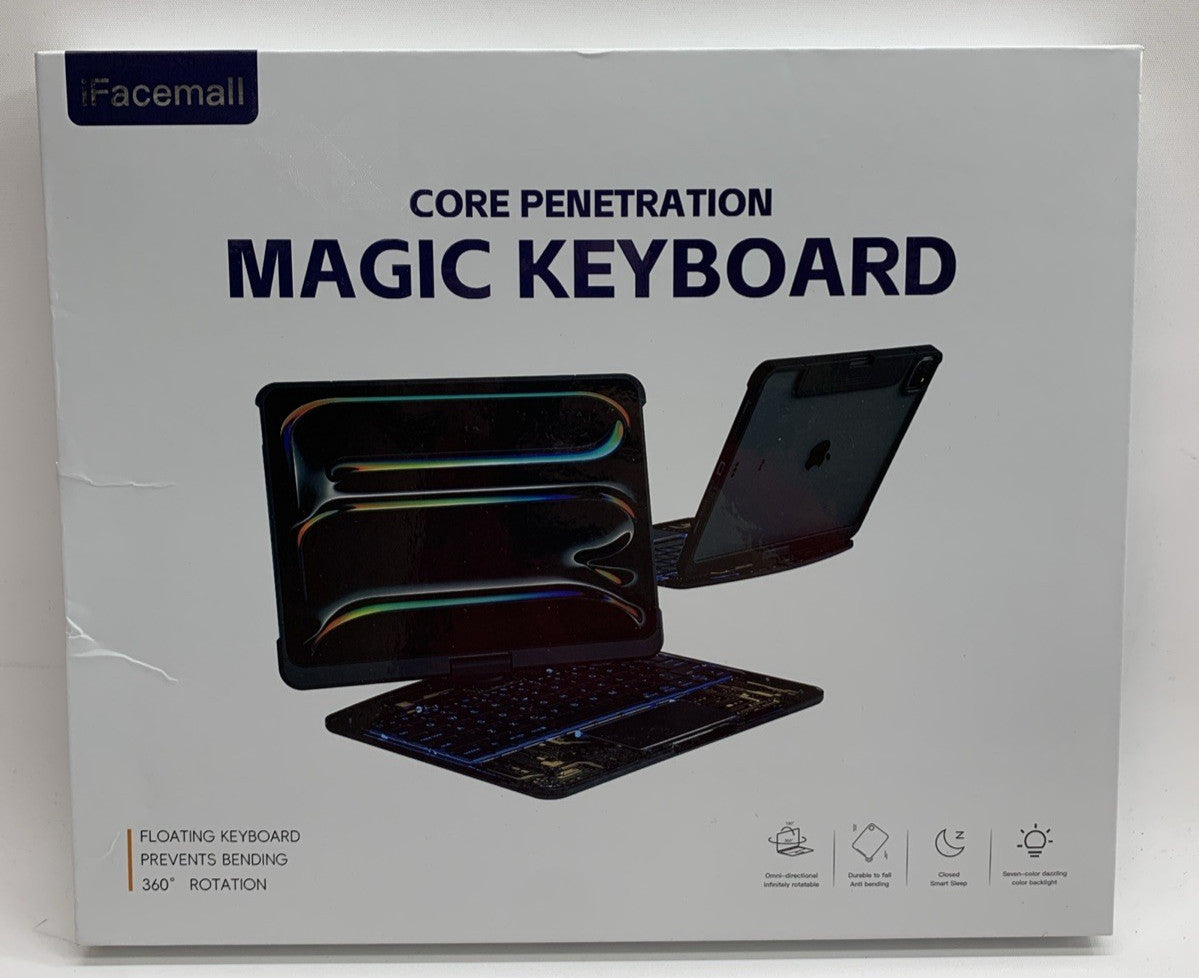 Transparent Magic Keyboard Case for iPad Pro 12.9-inch 6th/ 5th/ 4th/ 3rd Gen