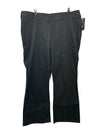 Dickies Women's Slim Fit Bootcut Long Pants Black Size 18R HTW241 Stretch Fabric