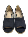 Toms Michelle PeepToe Heeled Wedge Shoes Casual High Heel 10017901 Size 7 Slipon