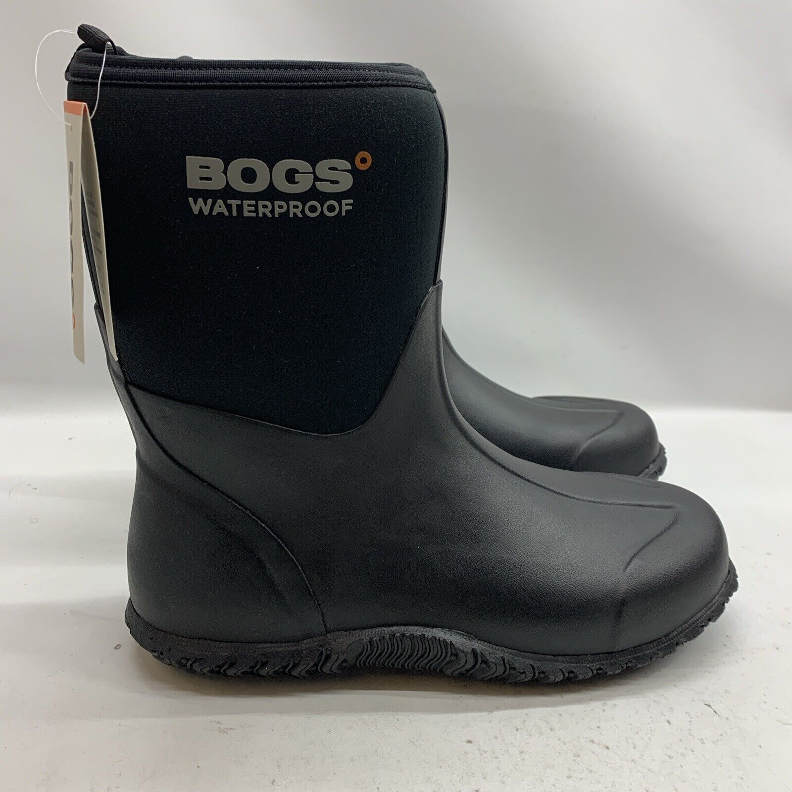 Bogs Men Classic Mid Waterproof Portage Rain Boots Black Size 14 Pull-on Classic