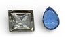 120 Vintage Glass Crystal Square/216 LT Sapphire TTC pears Made Western Germany