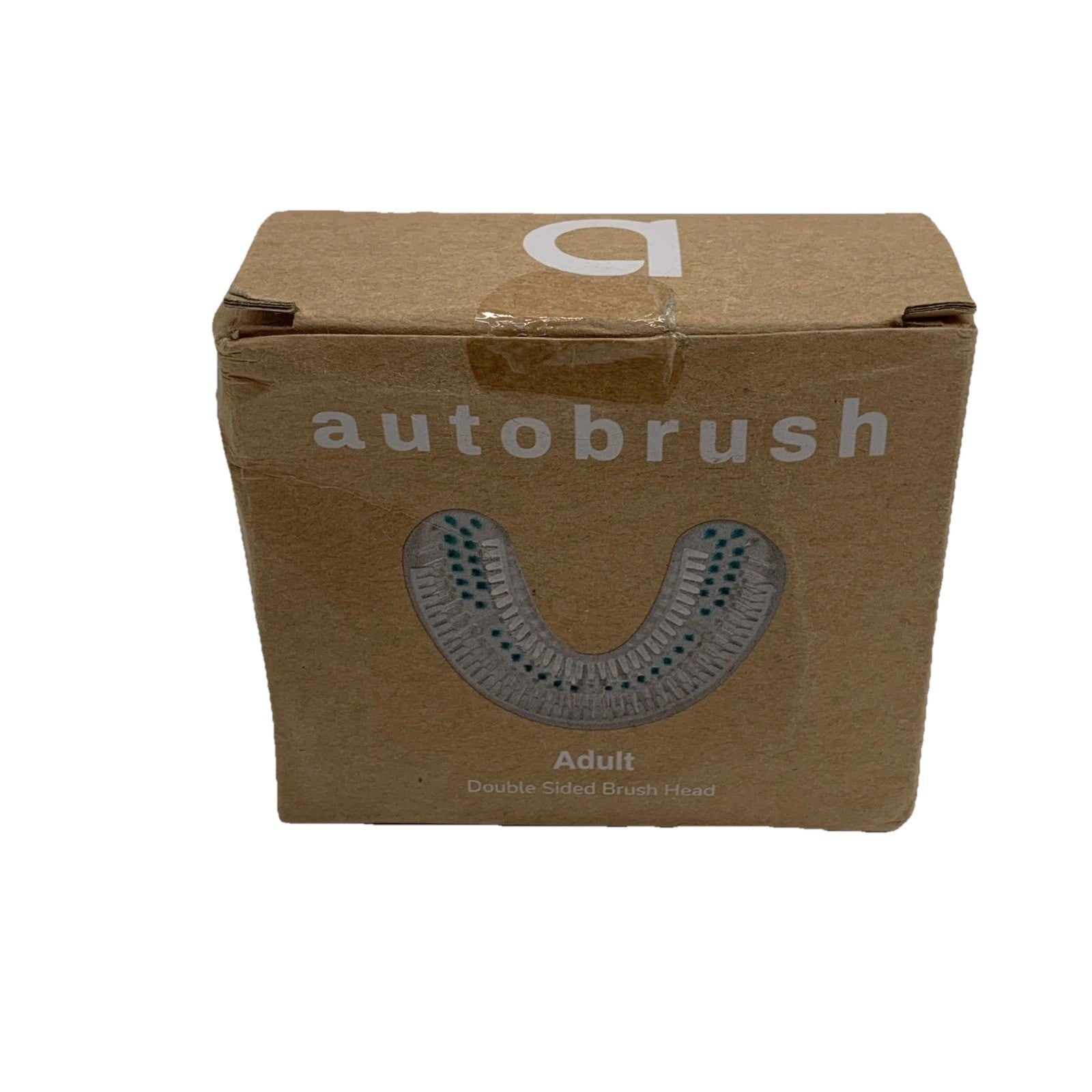 Autobrush Sonic Pro U Shaped Adult White Electric Toothbrush Double Sided Head