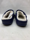 Crocs Mens Ralen Lined Clog Comfy Nautical Navy Blue Oatmeal Size 12 Slip-on