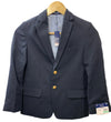 Izod Boys Husky Brass Button Navy Blazer Holidays Christmas Size 8 Long Sleeve