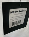 Norma Kamali 3/4 Sleeve Tailored Terry Side Slit Dress Size XS/34 Light Gray