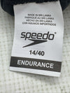 Speedo Swimsuit One Piece Endurance+ Flyback Solid Adult Team Colors Size 14/40