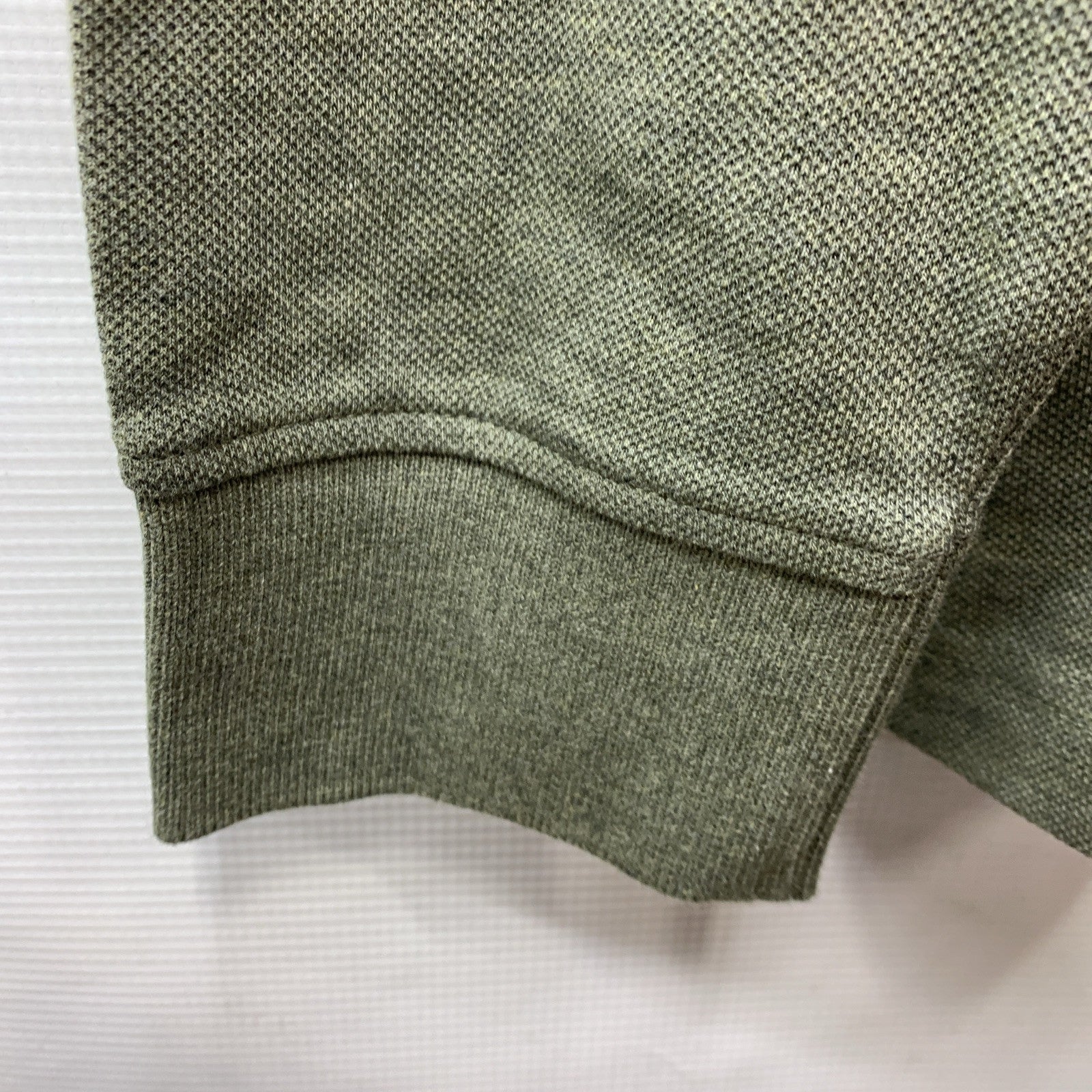 Tommy Hilfiger Long Sleeve Polo Shirt Collar Men's Regular Fit 1985 Green XXL