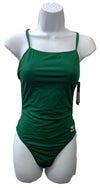 Speedo Womens Swimsuit One Piece Endurance The One Solid Team Dark Green Size 34