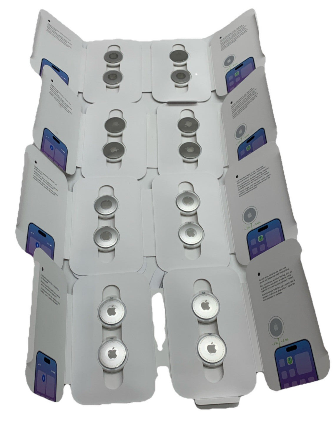 Apple MX542LL/A  AirTag Tracker for Keychain & Wallet 4-Pack Lot Of 4 (16 Total)