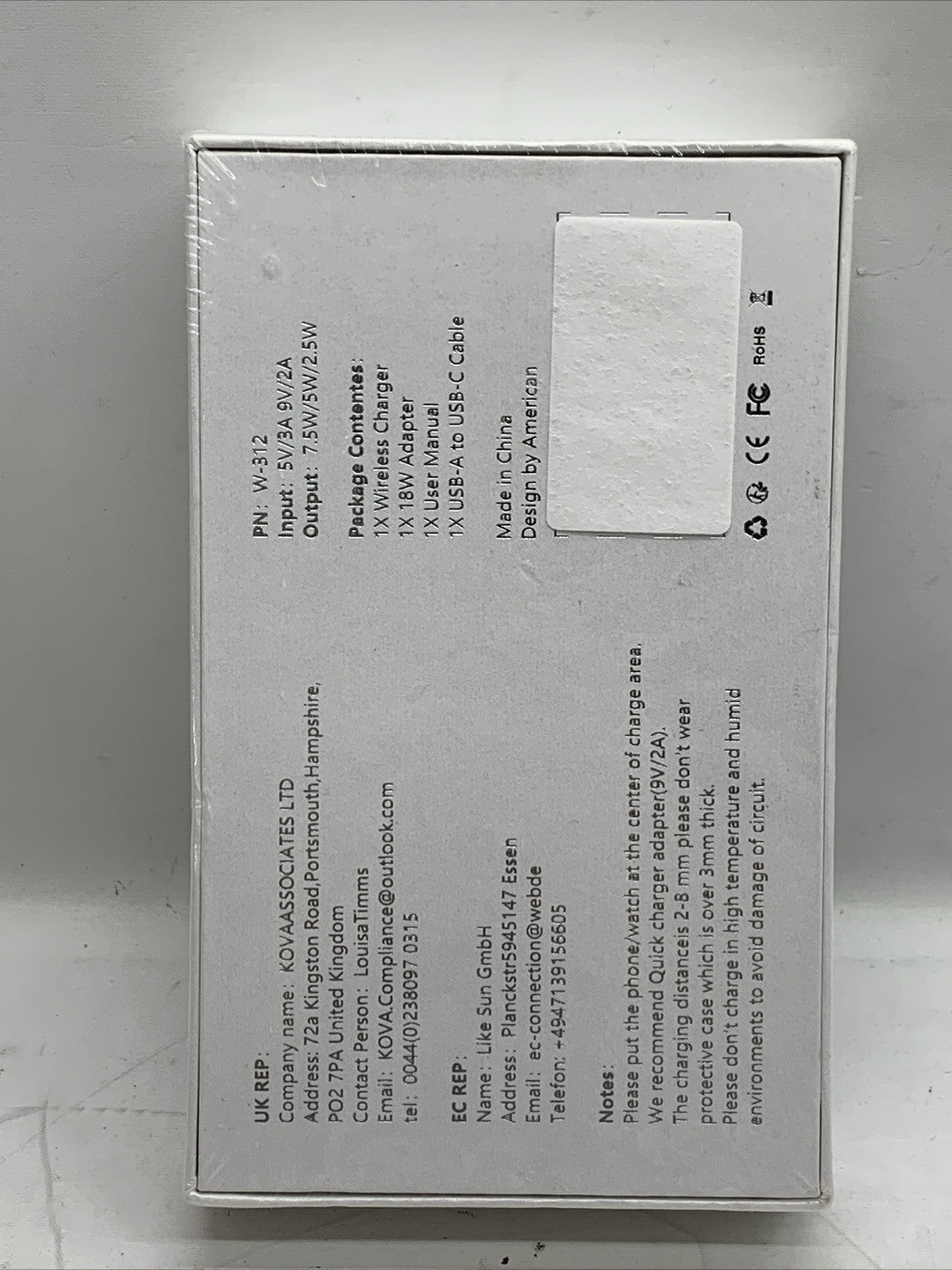 UCOMX Nano 3 in 1 Portable Magnetic Wireless Charger Black for Multple Device