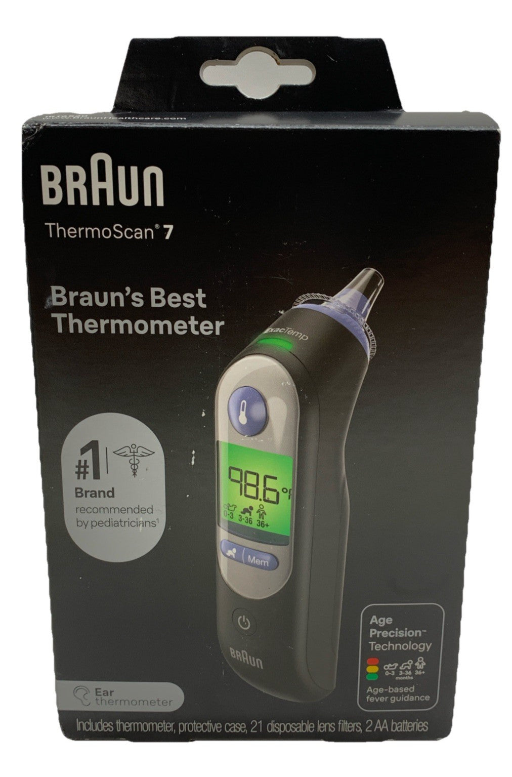New Braun ThermoScan 7 Ear Thermometer IRT6520BUSV1 for Adults, Babies & Infants