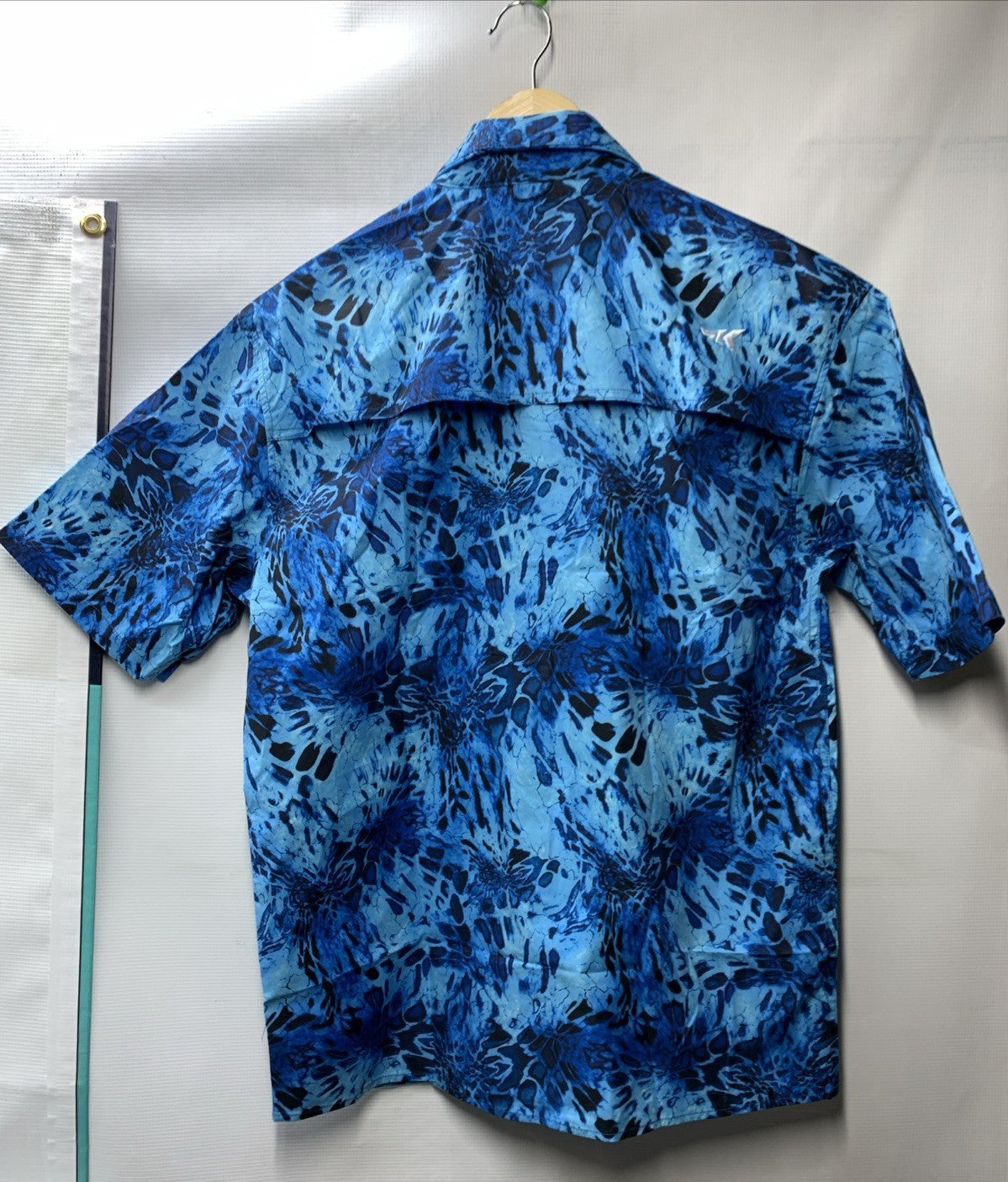 Kastking Men’s Rekon Fishing Shirt Short Sleeve Shoreline Size M Collared Neck