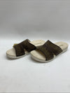 Spenco Womens Twilight Ellie Slide Sandals Leather Brown French Roast Size 10B