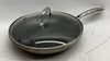 HexClad Hybrid Nonstick 10-Inch Cooking Frying Pan with Clear Glass Lid - USED