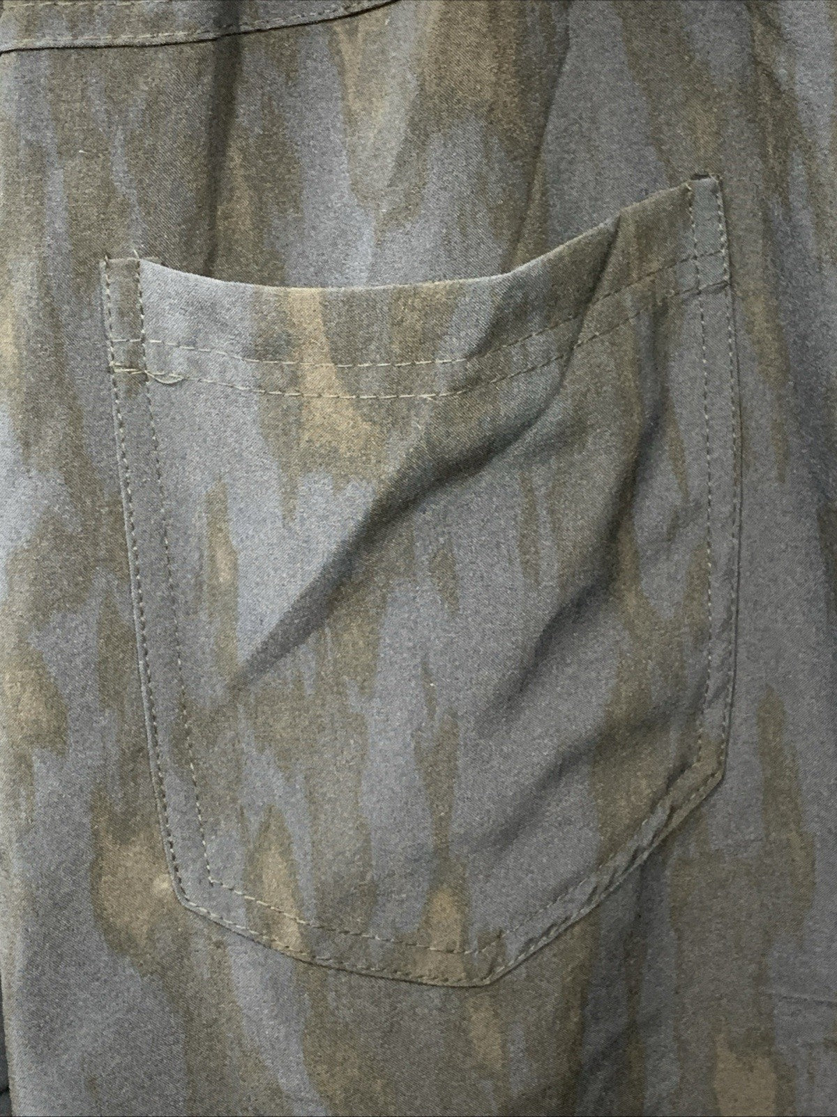 Royalty For Me Techo Men's Large Navy Blue AB001 Tie Dye Short 4 Way Stretch