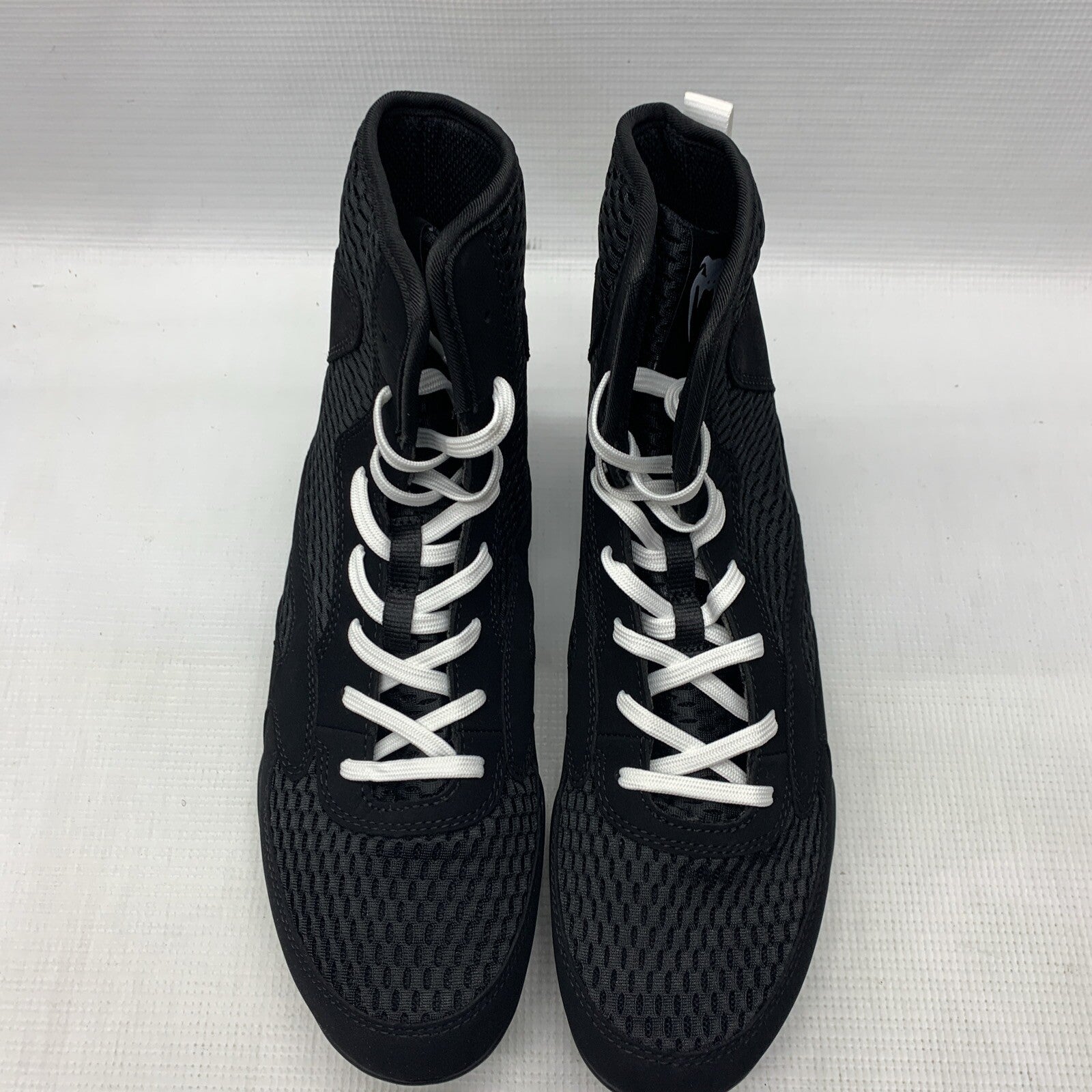 Venum Contender Men’s 8 High Top Boxing/MMA Shoes Black/White Mid-cut Lace-up