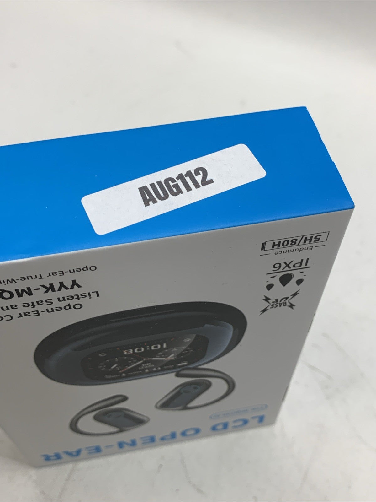 YYK-MQO30 AI LCD Open-Ear Earbuds Blue/Black Ultra-lightweight Wireless Earbuds