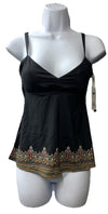 SKYE Standard Piper V-Neck Tankini Top Only Size XS SK755181 Swimsuit 2-way Back