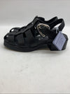 Women Sandals Aerosoles Dapper Sandal 8.5 Black Buckle Low Block Heel Square Toe