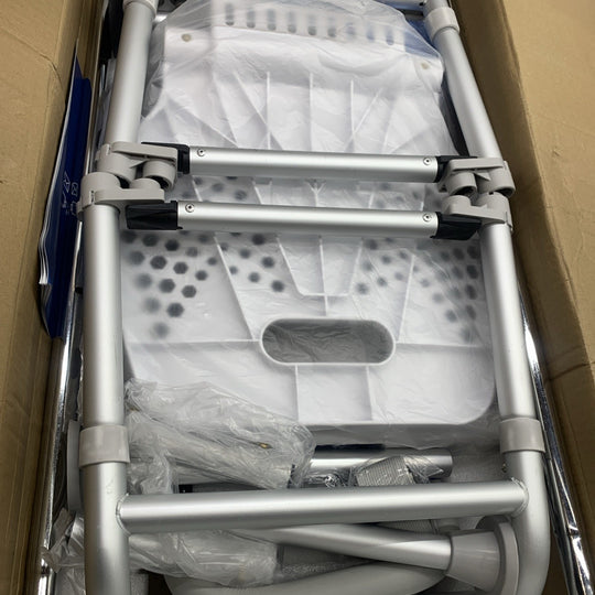 Sliding Shower Chair Swivel Tub Transfer Bench with Backrest and 400lbs Capacity
