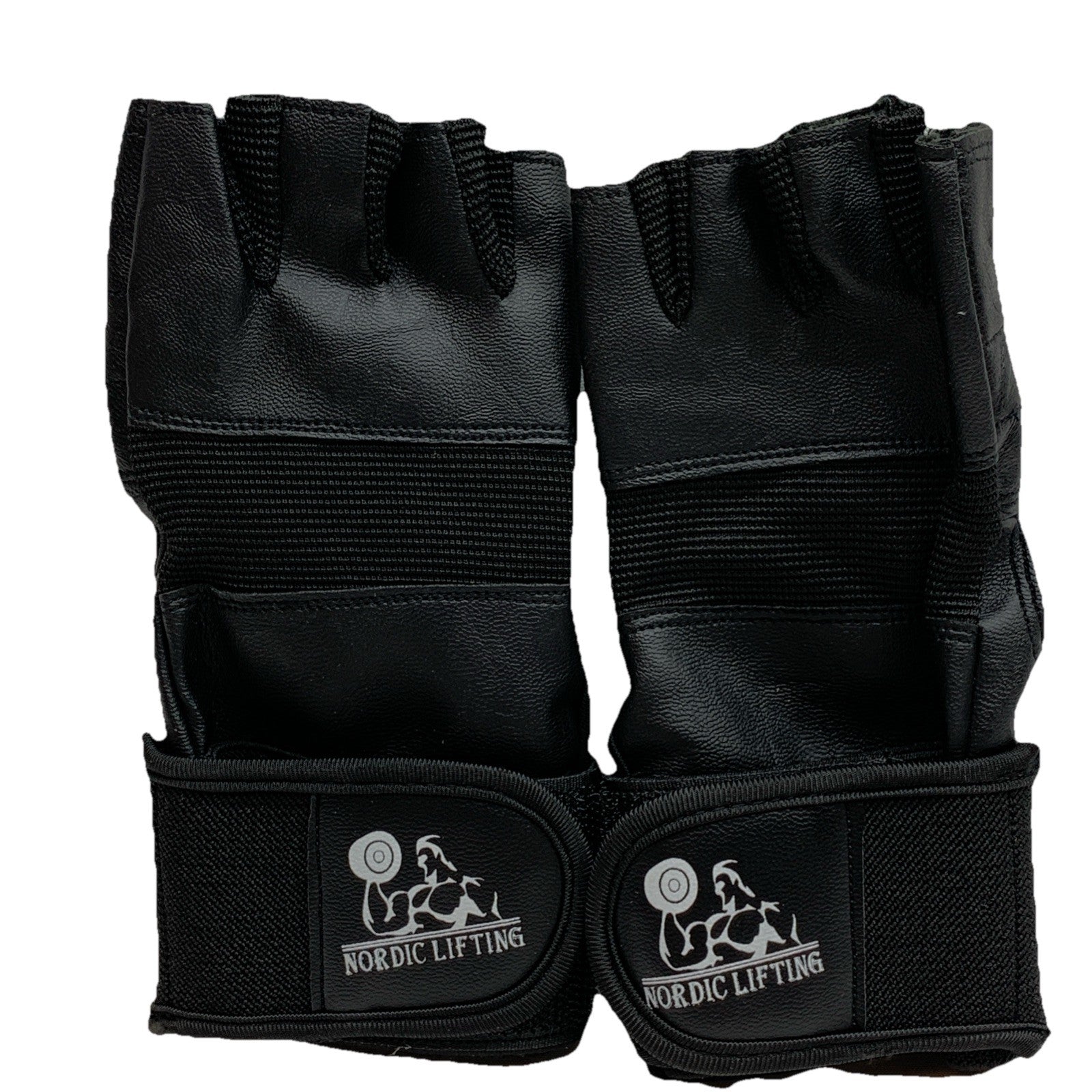 Nordic Lifting Weight Lifting Gloves 1 Pair Black Wrist Support for Gym Workout