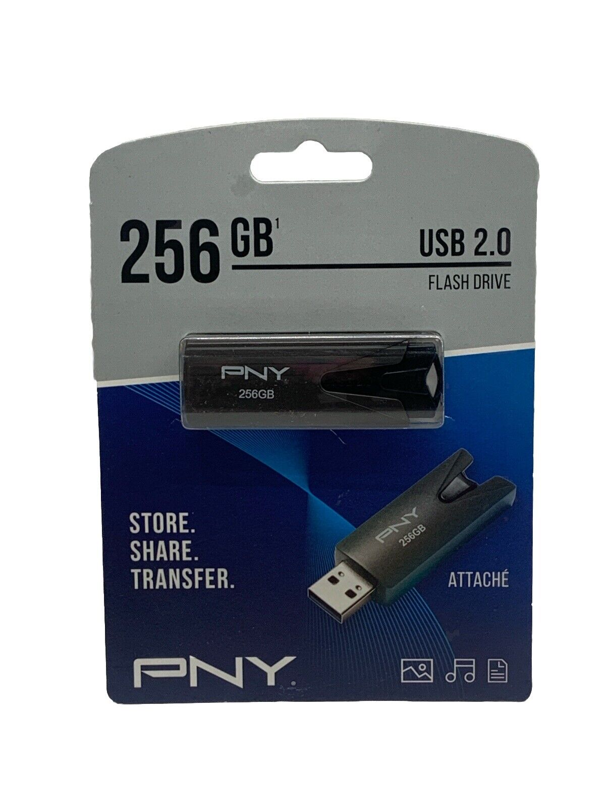 PNY Attache 4 USB flash drive 256 GB USB Type-A 3.2 Gen 1 (3.1 Gen 1) Black (FD2