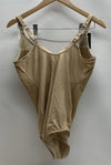 Bali Ultra Light Body Briefer Shaper with firm control, underwire, size 40C, in beige, smooths and shapes the torso.