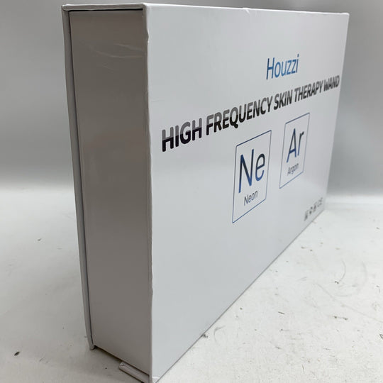 Houzzi High Frequency Skin Therapy Wand 4PC Neon ARgon Facial Device Skin Care